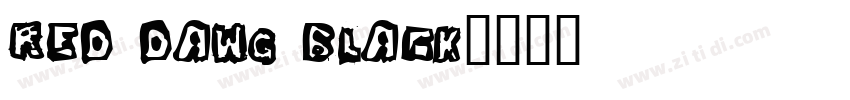 Red Dawg Black字体转换